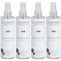 Purerene Thyme & Clary Salt Water Spray - 4 x 250ml