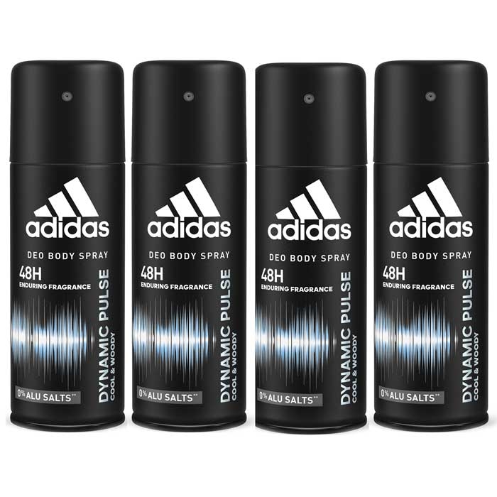 Mudret fedme Walter Cunningham ADIDAS Dynamic Pulse For Him Deodorant Spray 150ml x 4