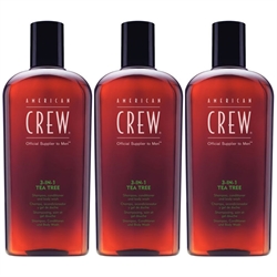 American Crew 3-in-1 Tea Tree - 450ml x 3