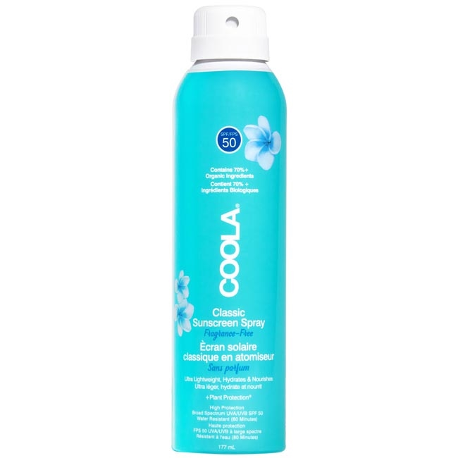 Coola Classic Body Spray Fragrance-Free SPF50 