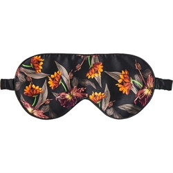 Fan Palm Sleeping Mask - Black Hibiscus