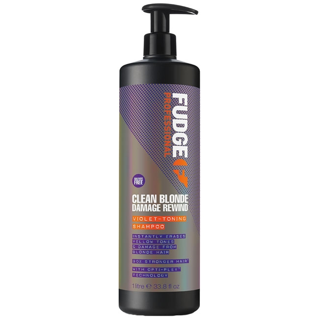 Fudge Clean Blonde Damage Rewind Violet Shampoo 1000ml