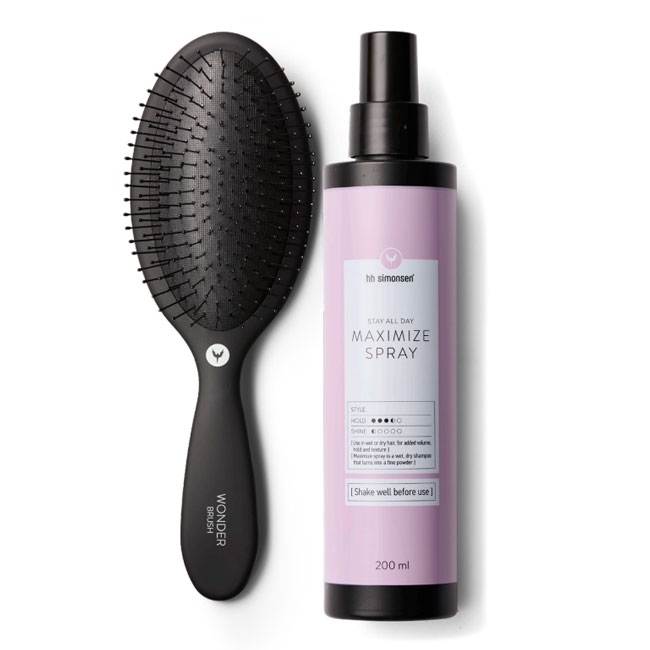 HH Simonsen Maximize Spray + Wonder Brush Black sampak