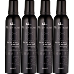 Id Hair Essentials Super Strong Hold Mousse 300ml x 4