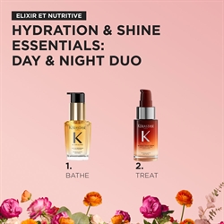 Kerastase Nutritive 8H Magic Night Serum and Elixir Ultime L\'Huile Originale Hair Oil Mini Duo