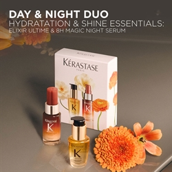 Kerastase Nutritive 8H Magic Night Serum and Elixir Ultime L\'Huile Originale Hair Oil Mini Duo