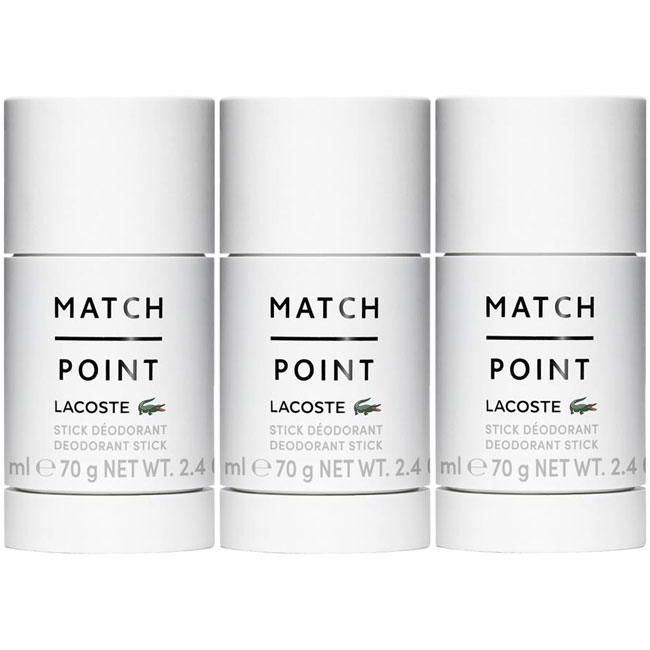 Lacoste Match Deodorant Stick 75ml x 3 - 268,00