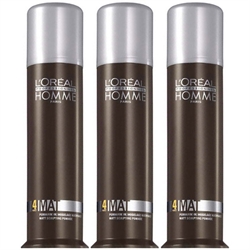 Loreal Homme Mat 4 Sculpting Pomade 80ml x 3