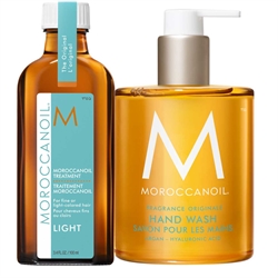 Moroccanoil Oil Treatment Light 100ml + Hand Wash 360ml