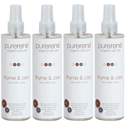 Purerene Thyme & Clary Salt Water Spray - 4 x 250ml