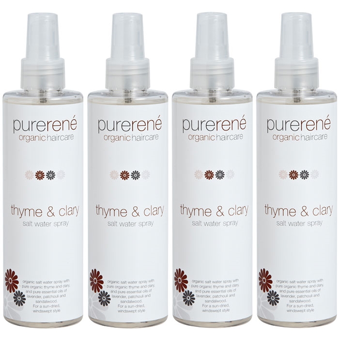 Purerene Thyme & Clary Salt Water Spray - 4 x 250ml