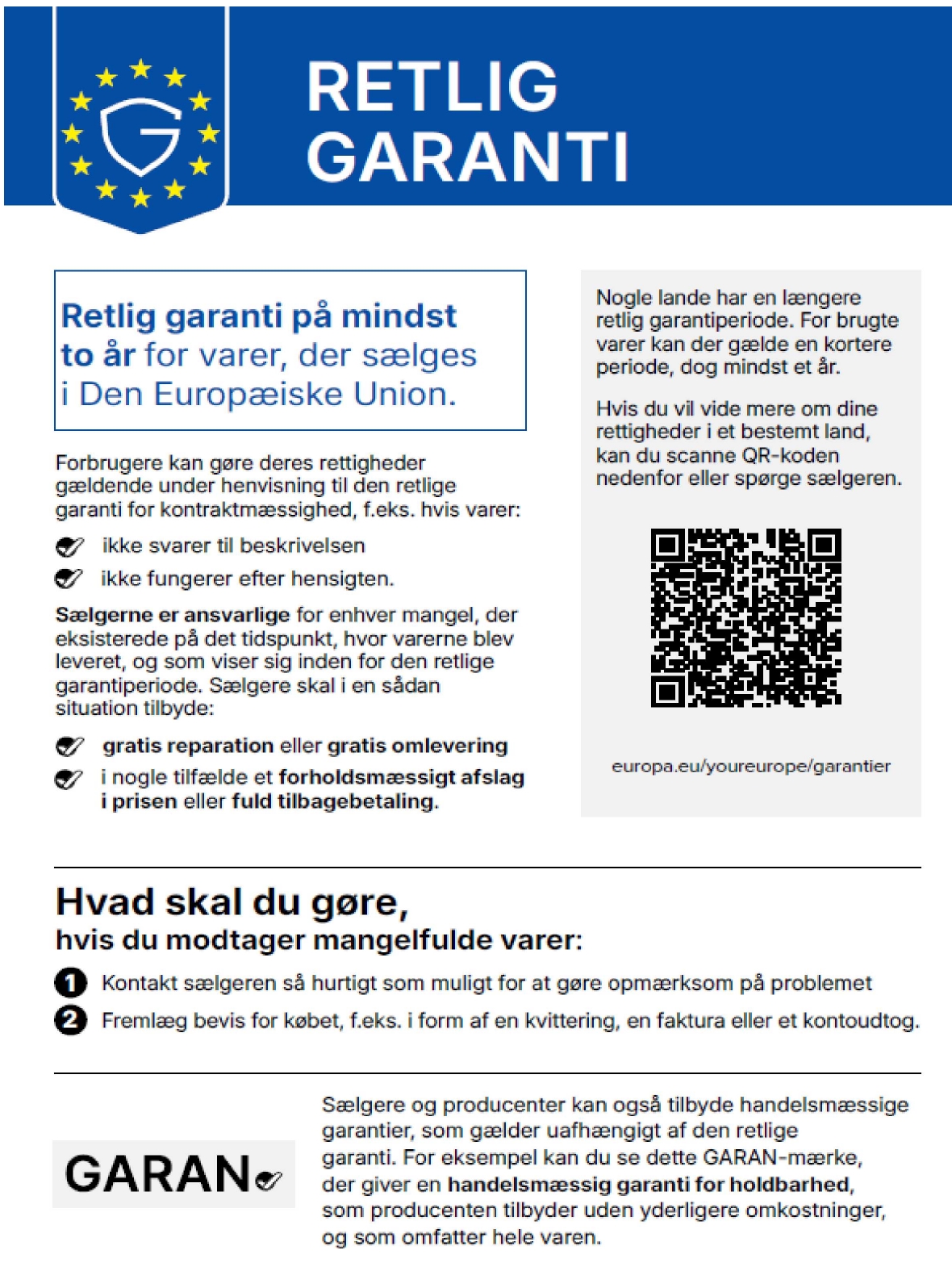 EU Retlig Garanti